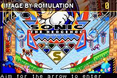 Sonic Pinball Party for GBA screenshot