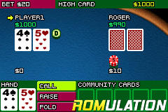 Texas Hold 'em Poker for GBA screenshot