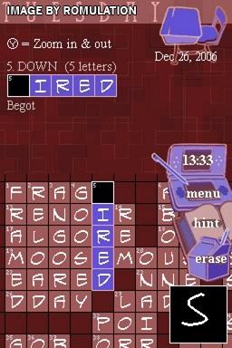 New York Times Crosswords, The  for NDS screenshot