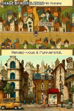 Professeur Layton et l'Appel du Spectre for NDS screenshot