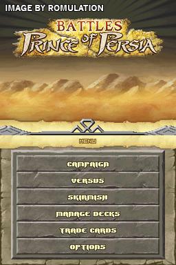 Battles of Prince of Persia  for NDS screenshot