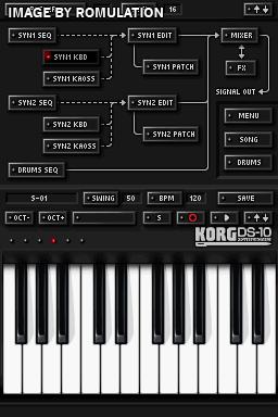 Korg DS-10 Synthesizer  for NDS screenshot