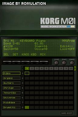 KORG M01 - Music Workstation  for NDS screenshot