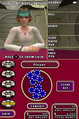 World Championship Poker - Deluxe Series  for NDS screenshot