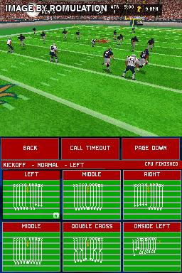 Madden NFL 2005  for NDS screenshot