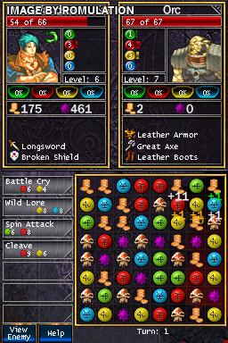 Puzzle Quest - Challenge of the Warlords  for NDS screenshot