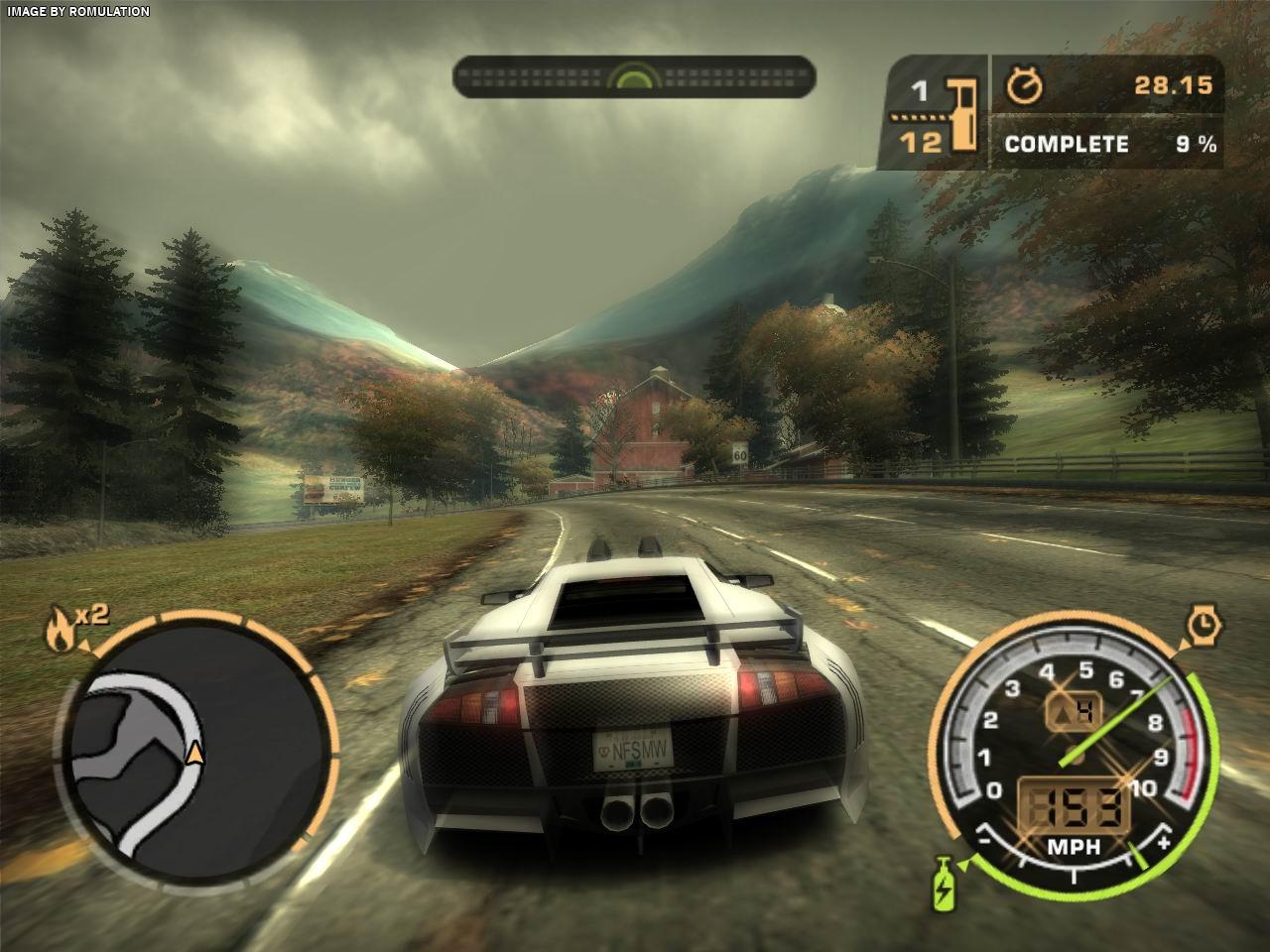 Need for Speed - Most Wanted ROM (ISO) Download for Sony Playstation 2 /  PS2 