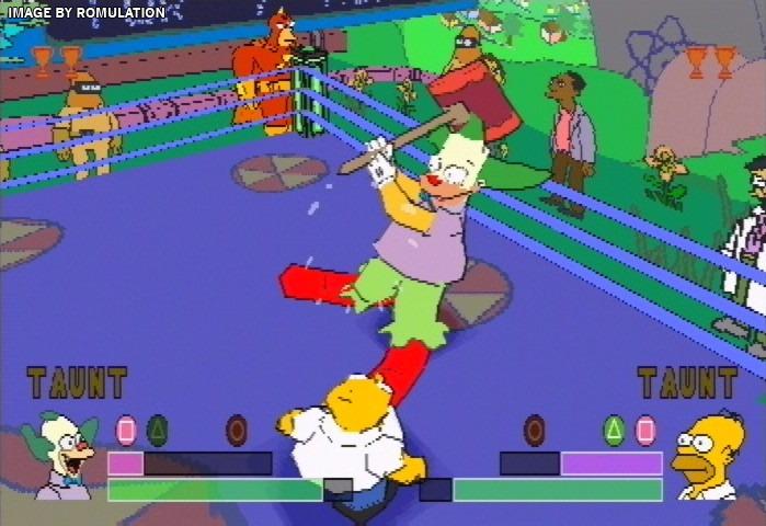 simpsons wrestling ps1