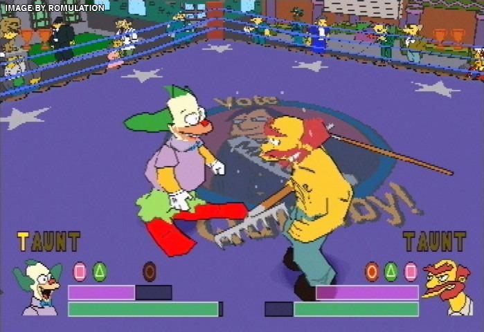 Simpsons Wrestling Gameplay